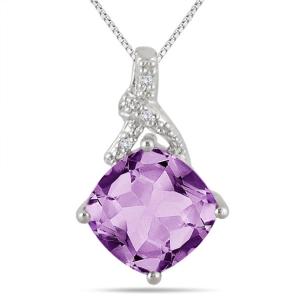 szul amethyst diamond pendant
